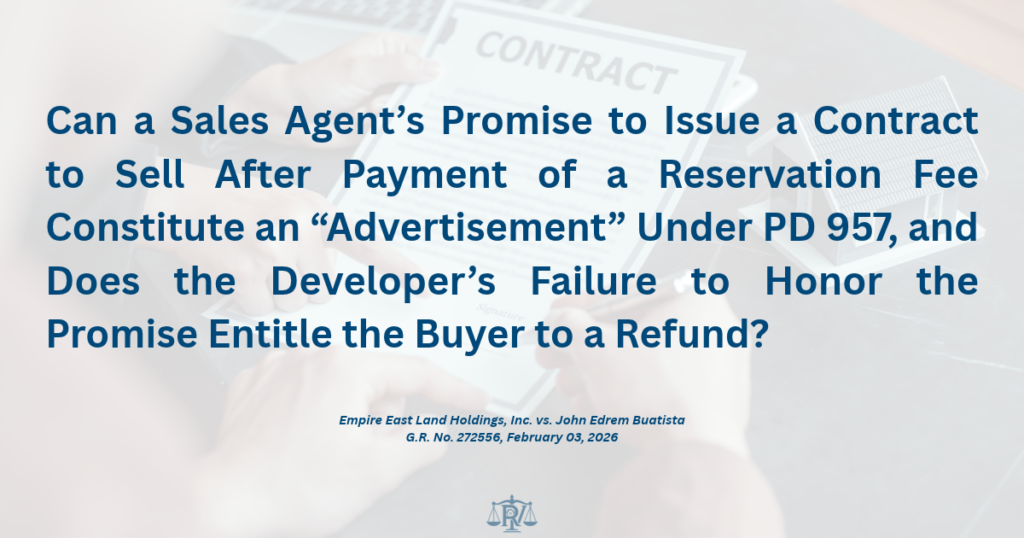 real estate lawyer handling HSAC and DHSUD cases refund of payments real estate lawyer in metro manila